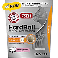 Arm & Hammer Hardball Lightweight Platinum Scented Garden Bloom Clumping Cat Litter