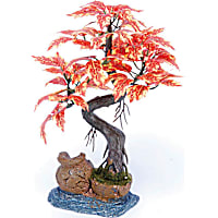 Penn Plax Red Bonsai 8" Tree Aquarium Decoration
