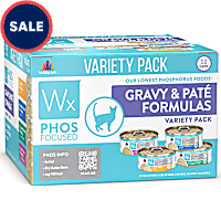 Weruva Wx Phos Focused Gravy & Pate Formulas Variety Pack Wet Cat Food