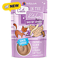 Cats in the Kitchen Pantry Pours Senior Support Chicken & Salmon Bisque Lickable Cat Treat