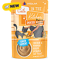 Cats in the Kitchen Pantry Pours Senior Support Chicken & Pumpkin Bisque Lickable Cat Treat