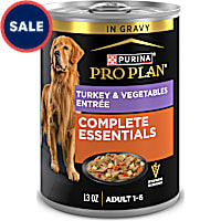 Purina Pro Plan Complete Essentials Turkey and Vegetables Entree in Wet Dog Food Gravy