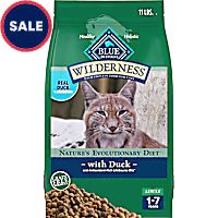 Blue Buffalo Wilderness Nature's Evolutionary Diet High-Protein, Grain-Free Duck Natural Dry Food for Adult Cat