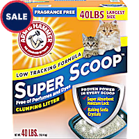 Arm & Hammer Fragrance Free Super Scoop Clumping Litter for Cats