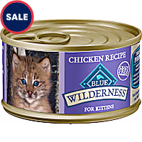 Blue Buffalo Wilderness High-Protein Grain-Free Chicken Pate Recipe Wet Kitten Food