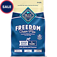 Blue Buffalo Grain-Free Freedom Provides Energy To Stay Active Chicken & Potatoes Senior Dry Dog Food
