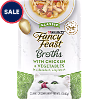Fancy Feast Lickable Classic With Chicken and Vegetables Broth Wet Cat Food Topper