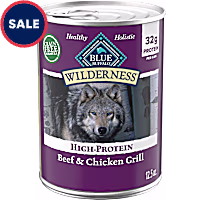 Blue Buffalo Wilderness Beef & Chicken Grill, 32g Protein Adult Wet Dog Food