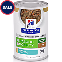 Hill's Prescription Diet Metabolic + Mobility, Weight + Joint Vegetable & Tuna Stew Canned Dog Food