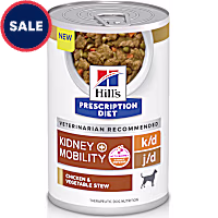 Hill's Prescription Diet k/d Kidney Care + Mobility Chicken & Vegetable Stew Flavor Canned Dog Food