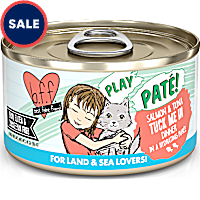 B.F.F. P.L.A.Y. Tuck Me In Salmon & Tuna Dinner in a Hydrating Puree Wet Cat Food