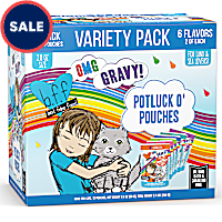 B.F.F. OMG Potluck O'Pouches Variety Pack Wet Cat Food
