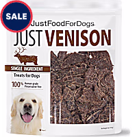 JustFoodForDogs Snacks Venison Cap Steak Dog Treats