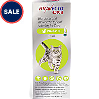 Bravecto Plus Topical Solution for Cats 2.6-6.2 lbs