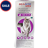 Bravecto Plus Topical Solution for Cats Greater Than 13.8-27.5 lbs