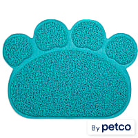 So Phresh Blue Paw-Shaped Cat Litter Trapper Mat