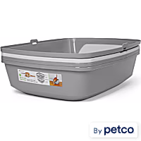 So Phresh Grey & White Lift-to-Sift Cat Litter Pan