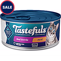Blue Buffalo Tastefuls Made with Natural Ingredients, Beef Entree Wet Cat Food Pate