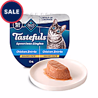 Blue Buffalo Tastefuls Spoonless Singles Chicken Entree Natural Wet Cat Food Pate