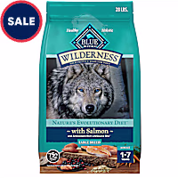 Blue Buffalo Wilderness Natural High-Protein Dry Food for Adult Dogs with Wholesome Grains & Duck