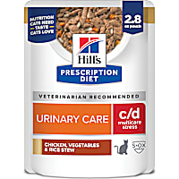 Hill's Prescription Diet c/d Multicare Stress Feline Chicken, Vegetables and Rice Stew Wet Cat Food