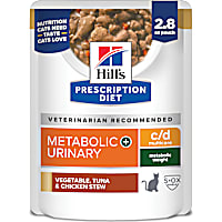 Hill's Prescription Diet c/d Multicare + Metabolic Feline Stew with Vegetable & Chicken Wet Cat Food