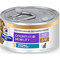 Hill's Prescription Diet Brain Care + j/d Joint Care Tuna & Vegetable Stew Wet Cat Food