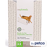 So Phresh Disposable Travel Litter Box with Odor-Locking Silica Litter