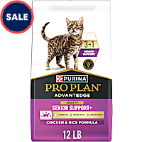Purina Pro Plan AdvantEDGE Senior Support Plus Adult 7 Plus Chicken and Rice Formula Dry Cat Food