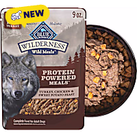 Blue Buffalo Wilderness Protein Powered Meals, Turkey, High-Protein Adult Wet Dog Food