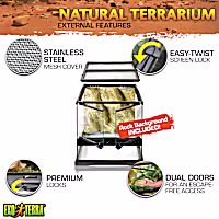Exo Terra Mini Wide Terrarium, 12"x12"x12"