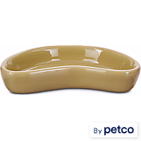 Imagitarium Ceramic Kidney Terrarium Dish for Reptiles