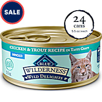 Blue Buffalo Wilderness Minced Chicken & Trout Wet Cat Food