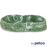 Imagitarium Green Marbled Reptile Dish
