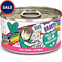 B.F.F. OMG Tell Me Tuna & Turkey Dinner in Gravy Wet Cat Food