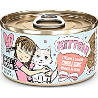 B.F.F. Kitten! Chicken & Salmon Cuddle Buds! Dinner in Gravy Wet Cat Food