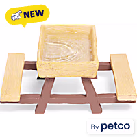 Imagitarium Picnic Table Reptile Feeding Dish