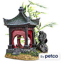 Imagitarium Asian Gazebo with Bamboo Ornament