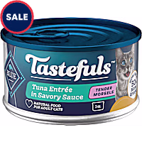 Blue Buffalo Tastefuls Made with Natural Ingredients, Tuna Wet Cat Food Morsels