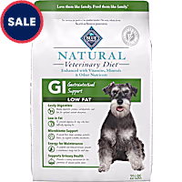 Blue Buffalo Natural Veterinary Diet GI Low Fat Gastrointestinal Support Whitefish Dry Dog Food