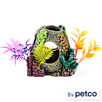Imagitarium Sunken Orb Hideaway with Colorful Plants