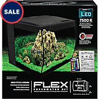 Fluval Black 15 Gallon Flex Aquarium Kit
