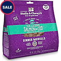 Stella & Chewy's Freeze-Dried Raw Dinner Morsels Protein Rich Sea-Licious Salmon & Cod Recipe Dry Cat Food