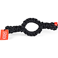 Reddy Black Macro Ring Dog Toy