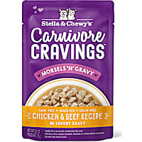 Stella & Chewy's Carnivore Cravings Morsels'N'Gravy Chicken & Beef Recipe Cat Food