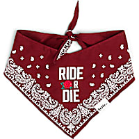 Reddy Ride or Die Pet Bandana