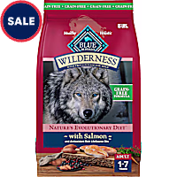 Blue Buffalo Wilderness with Real Salmon, Grain-Free, Natural Ingredients, Salmon Adult High-Protein Dry Dog Food