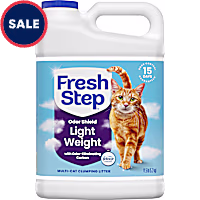 Fresh Step Odor Shield Light Weight Multi Cat Clumping Litter with Febreze Freshness