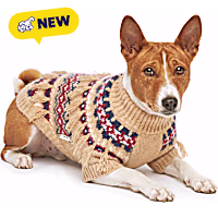 Reddy Fringe Textured Knit Pet Sweater