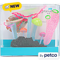 Imagitarium Multicolor Mushroom Coral Aquarium Decor
